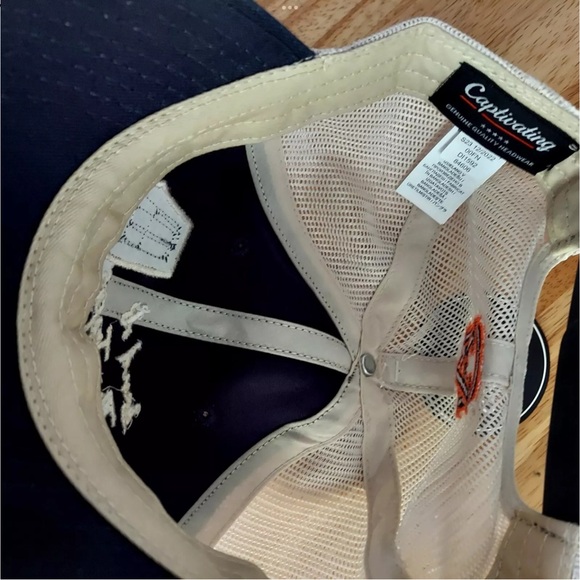 Auburn Tigers Hat Trucker Mesh Snapback Cap USA Flag Patch OSFA New - Picture 3 of 3